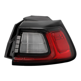 Spyder® - Passenger Side Outer Chrome/Red Factory Style LED Tail Light
