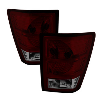 Spyder® - Driver and Passenger Side Chrome Red/Smoke Euro Tail Lights