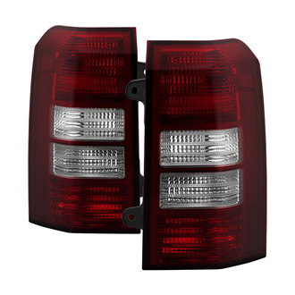 Spyder® - Driver and Passenger Side Chrome Red/Smoke Euro Tail Lights