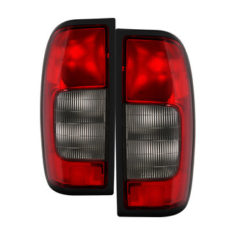 Spyder® - Driver and Passenger Side Chrome/Red Factory Style Tail Lights