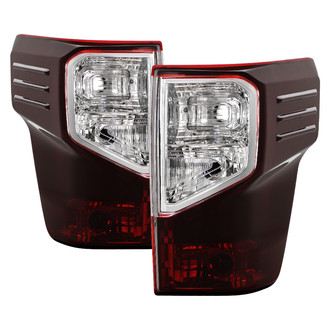Spyder® - Driver and Passenger Side Chrome Red/Smoke Euro Tail Lights