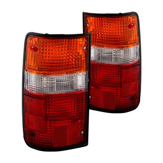 Spyder® - Driver and Passenger Side Chrome Red/Amber Factory Style Tail Lights
