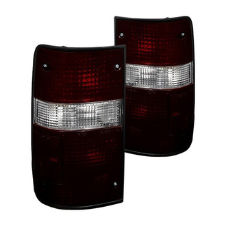 Spyder® - Driver and Passenger Side Chrome Red/Smoke Euro Tail Lights