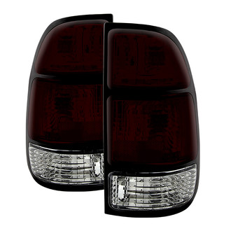 Spyder® - Driver and Passenger Side Chrome Red/Smoke Euro Tail Lights