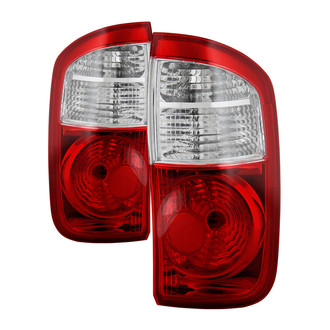 Spyder® - Driver and Passenger Side Chrome/Red Factory Style Tail Lights