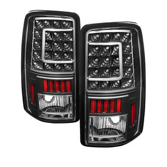 Spyder® - Driver and Passenger Side Black C-Shape LED Tail Lights