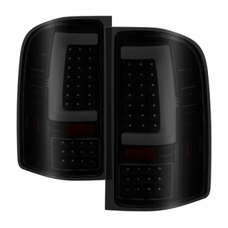 Spyder® - Driver and Passenger Side Black/Smoke Fiber Optic LED Tail Lights