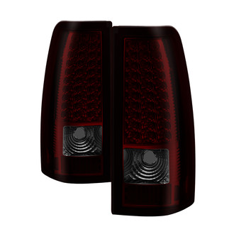 Spyder® - Driver and Passenger Side Chrome Red/Smoke LED Tail Lights