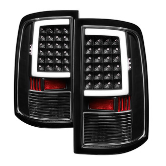 Spyder® - Driver and Passenger Side Black Fiber Optic LED Tail Lights