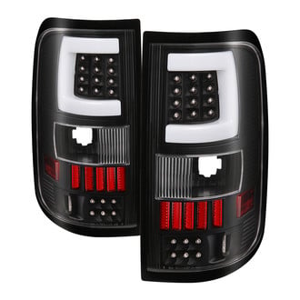 Spyder® - Driver and Passenger Side Black Fiber Optic LED Tail Lights