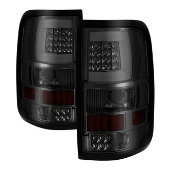Spyder® - Driver and Passenger Side Chrome/Smoke Fiber Optic LED Tail Lights