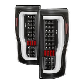 Spyder® - Driver and Passenger Side Black Fiber Optic LED Tail Lights