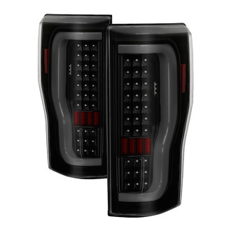 Spyder® - Driver and Passenger Side Black/Smoke Fiber Optic LED Tail Lights