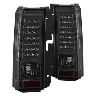 Spyder® - Driver and Passenger Side Chrome/Smoke Fiber Optic LED Tail Lights