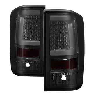 Spyder® - Driver and Passenger Side Chrome/Smoke Fiber Optic LED Tail Lights