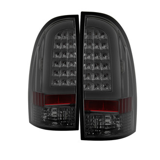 Spyder® - Driver and Passenger Side Chrome/Smoke Fiber Optic LED Tail Lights