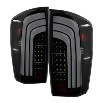 Spyder® - Driver and Passenger Side Black/Smoke Sequential Fiber Optic LED Tail Lights