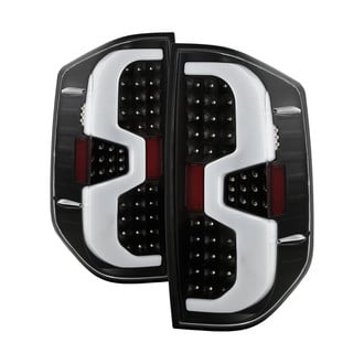 Spyder® ALT-ON-TTU14-LBLED-BK - Driver and Passenger Side Black Fiber Optic LED Tail Lights
