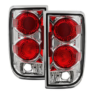Spyder® - Driver and Passenger Side Chrome/Red Euro Tail Lights
