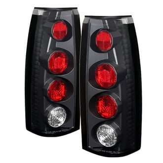Spyder® - Driver and Passenger Side Black/Red Euro Tail Lights
