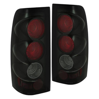 Spyder® - Driver and Passenger Side Black Red/Smoke Euro Tail Lights