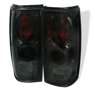 Spyder® - Driver and Passenger Side Chrome Red/Smoke Euro Tail Lights