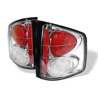 Spyder® - Driver and Passenger Side Chrome/Red Euro Tail Lights