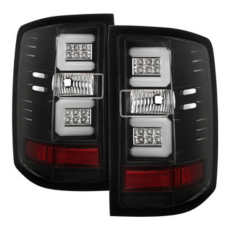 Spyder® - Driver and Passenger Side Black Fiber Optic LED Tail Lights
