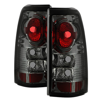Spyder® - Driver and Passenger Side Chrome Red/Smoke Euro Tail Lights