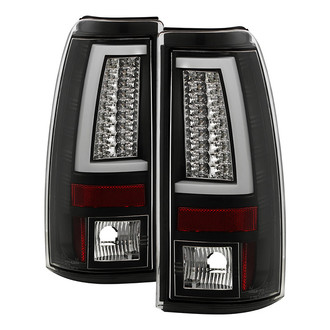 Spyder® - Driver and Passenger Side Black/Chrome Fiber Optic LED Tail Lights