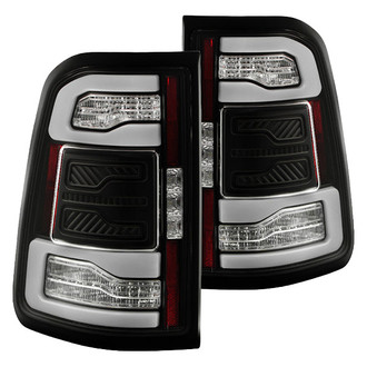 Spyder® - Driver and Passenger Side Black Sequential Fiber Optic LED Tail Lights