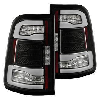 Spyder® - Driver and Passenger Side Black Sequential Fiber Optic LED Tail Lights