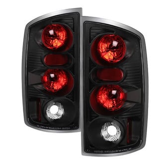 Spyder® - Driver and Passenger Side Black/Red Euro Tail Lights