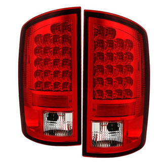Spyder® - Driver and Passenger Side Chrome/Red LED Tail Lights