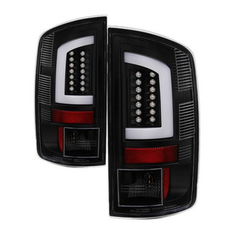 Spyder® - Driver and Passenger Side Black Fiber Optic LED Tail Lights