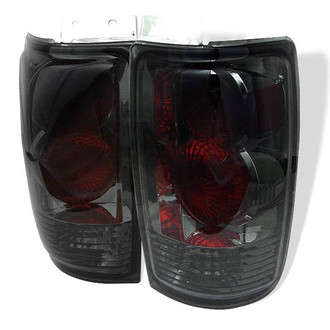 Spyder® - Driver and Passenger Side Chrome Red/Smoke Euro Tail Lights