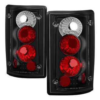 Spyder® - Driver and Passenger Side Black/Red Euro Tail Lights