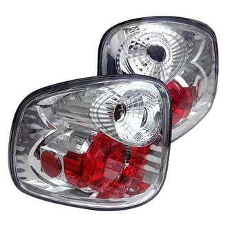 Spyder® - Driver and Passenger Side Chrome/Red Euro Tail Lights