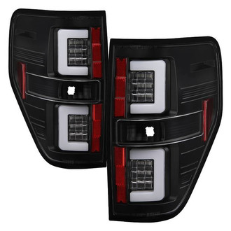 Spyder® - Driver and Passenger Side Black Fiber Optic LED Tail Lights