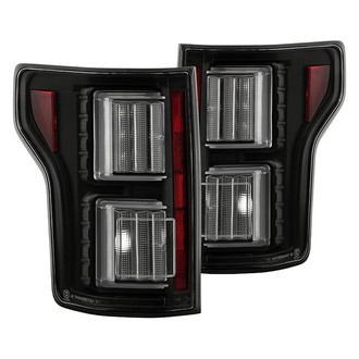 Spyder® - Driver and Passenger Side Black Fiber Optic LED Tail Lights