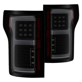 Spyder® - Driver and Passenger Side Black/Smoke Fiber Optic LED Tail Lights