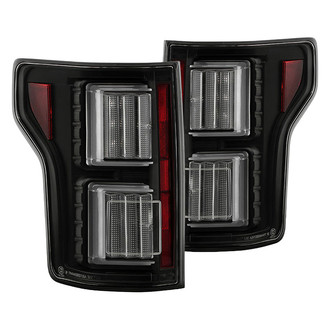 Spyder® - Driver and Passenger Side Black Fiber Optic LED Tail Lights