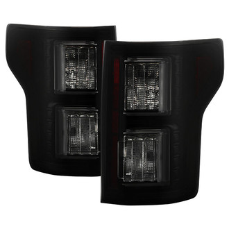 Spyder® - Driver and Passenger Side Black/Smoke Fiber Optic LED Tail Lights