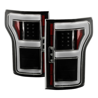 Spyder® - Driver and Passenger Side Black Fiber Optic LED Tail Lights
