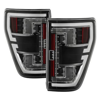 Spyder® - Driver and Passenger Side Black/Red Fiber Optic LED Tail Lights