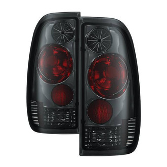 Spyder® - Driver and Passenger Side Chrome Red/Smoke Euro Tail Lights