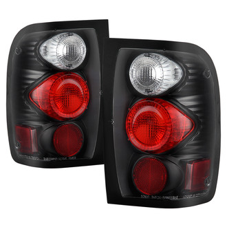 Spyder® - Driver and Passenger Side Black/Red Euro Tail Lights