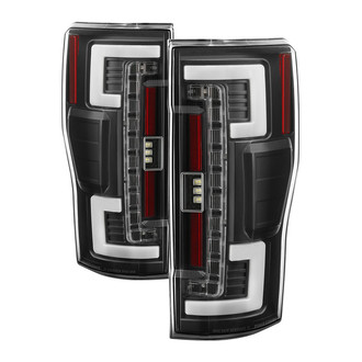 Spyder® - Driver and Passenger Side Black Fiber Optic LED Tail Lights