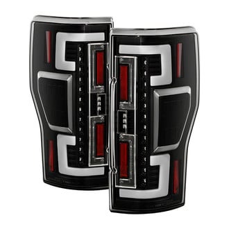 Spyder® - Driver and Passenger Side Black Fiber Optic LED Tail Lights