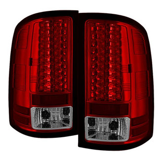 Spyder® - Driver and Passenger Side Chrome/Red LED Tail Lights